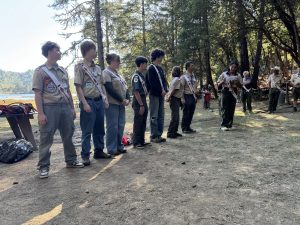 scouts lined up